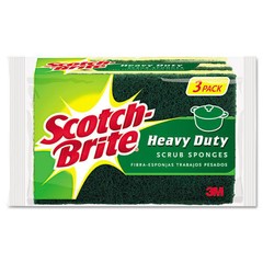 Scotch-Brite HD3 4.5 in. x 2.7 in. 0.6 in. Thick Scrub Sponge – YL/GN (3/PK) New