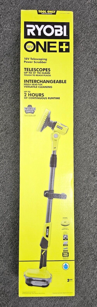 Ryobi P4500 18V Cordless Telescoping Power Scrubber Tool – TOOL ONLY