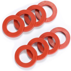 Sanpaint 40 Pieces Garden Hose Washers Rubber 3/4-inch(40 PCS), Red