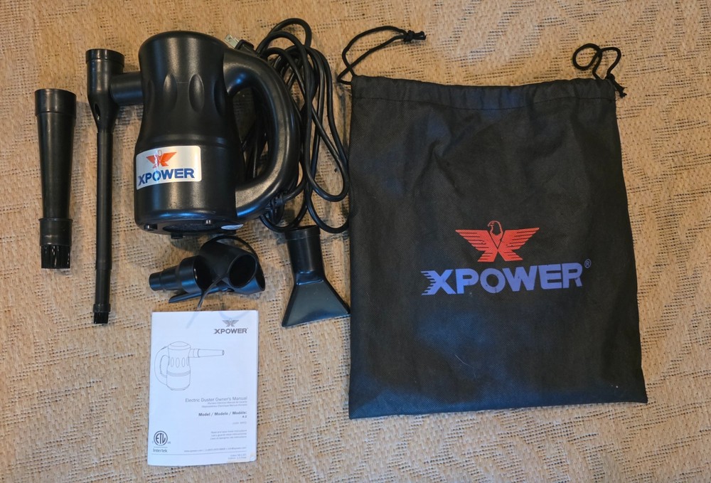 XPOWER A-2 Electric Computer Duster, Canned Air Replacement, Blower