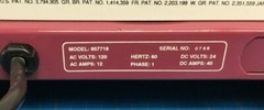Minuteman 957718 Battery Charger DC 24v 40 amp large red SB-175 connector plug