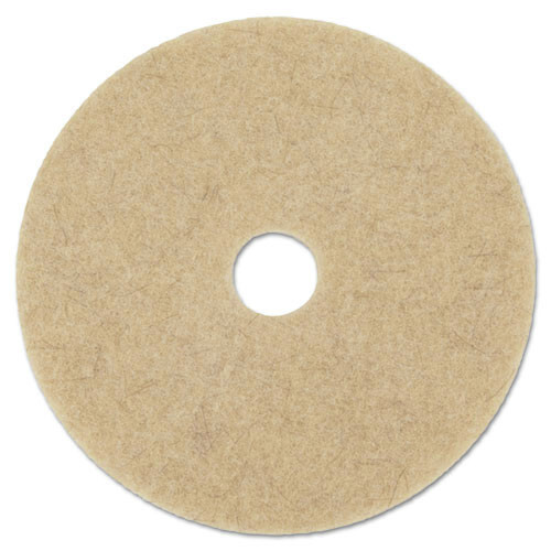 Boardwalk Natural Hog Hair Burnishing Floor Pads (5/Carton) Tan
