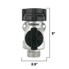 Gilmour Garden Hose Shut Off Valve, Durable Metal Full Flow No Size, color
