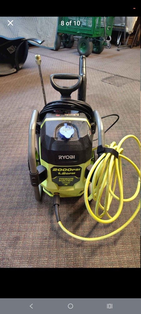 RYOBI 2000 PSI 1.2 GPM Electric Wheel-Mounted Pressure Washer RY142022VNM