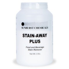 Two Sunburst Chemicals Stain Away Plus Food and Beverage Stain Remover -3LB
