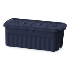 Rubbermaid RMRT500000 21.2″ x 43″ x 17.88″ 50-gal Storage Box – Dark Indigo New