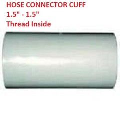 VACUUM HOSE Connector CUFF adapter adaptor 1.5 – 1.5″ gray carpet Clean