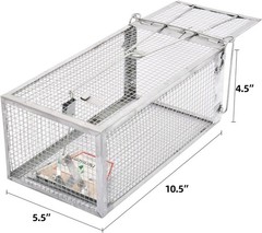 Kensizer Humane Rat Trap, Chipmunk Rodent Trap That Work for Indoor and Outdoor