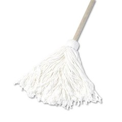 Boardwalk BWK116R Deck Mop, 48″ Wooden Handle, 16oz Rayon Fiber Head, 6/pack