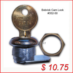 Bobrick Cam Lock Set #352-50 for Paper Towel & Toilet Tissue Disp.(1/set)