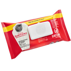 Sani Professional No-Rinse Sanitizing Multi-Surface Wipes, White 72ct 5 Pack