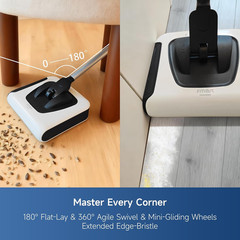 Cordless Electric Floor Sweeper – Lightweight, Quiet, and Powerful for All Floor