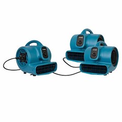 XPOWER X-400A 1600 CFM 1/4 HP Air Mover Blower Carpet Dryer Floor Fan w/ Outlets