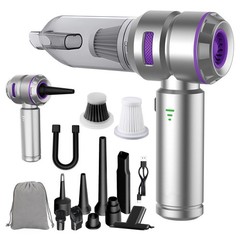 KedeeSparkle Handheld Car Vacuum Cordless, 22000PA Strong Silver Purple