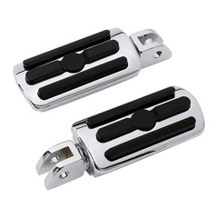 Chrome Foot Pegs Footrests for Harley FXBB Street Bob 107 2018-2025