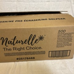 Impact 25176488 Naturelle Regular Tampons (500/Carton) New