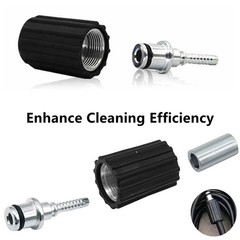 High Pressure Washer Hose Repair Kit, Washers 15 inches, Silver Black