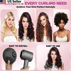YTCHYYSK New Wave+Curl Diffuser Nozzle for Dyson Supersonic Hair Dryer Grey