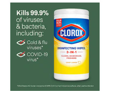 3 Pack – Disinfecting Wipes, Bleach Free Cleaning, Multi-Surface Wipes