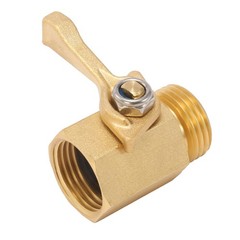 M MINGLE Heavy Duty Brass Garden Hose Shut Off Valve, 3/4 Inch, inches