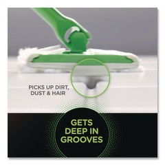 Swiffer 77197 10.3″ x 7.8″ Heavy-Duty Dry Refill Cloths – White (80/CT) New