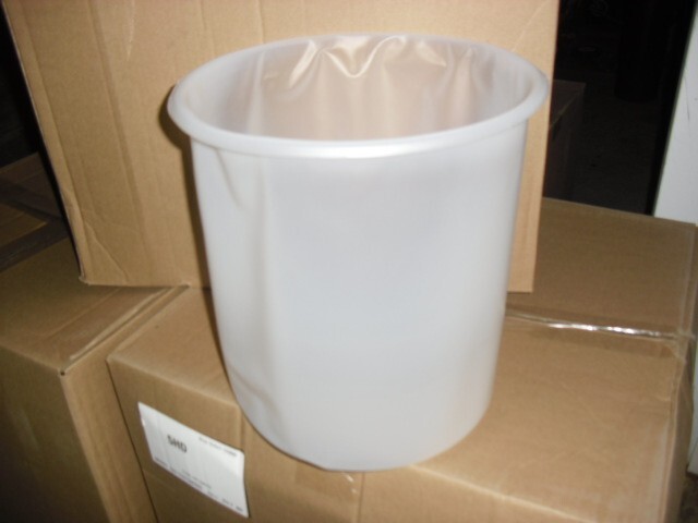 Box of 125 HD 3.5 Gal. Paint Pail Can Bucket Liners Plastic White 3.5 gallon