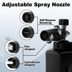 PWACCS Pressure Washer Foam Gun, Short Cannon Black