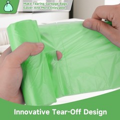 2-Gallon Green Small Garbage Bags – Compostable Mini Trash Bag 100 Count Unsc…