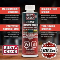Rust Converter 8 FL OZ – Neutralizer & Encapsulating Sealer for Automotive