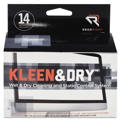 Read Right Kleen & Dry Screen Cleaner Wet Wipes, 1 Count (Pack of 1), buff