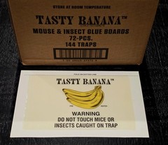 Catchmaster Banana Flavor Glue Board Mouse Traps Insects Roach Traps (12)