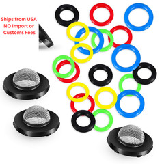 48 Pieces O-Ring Power Pressure 1 inches, Blue, Red, Green, Black, Yellow