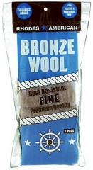 Rhodes American 123100 Bronze Wool Pad, Fine, 3-Pk. – Quantity 1