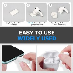 Moloppo 24pcs 0.6″ * 0.9″ Large Particles Cleaning Putty for AirPods A-White