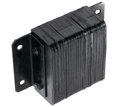 14″x12″x4.5″Viking Laminate Rubber Dock Bumper for Truck Loading Dock Protection