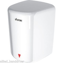 FastDry HK-JA01 (110V/120V) JETAirflow Hand Dryer; White Porcelain Steel Cover