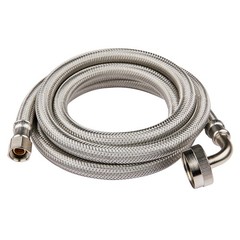 EFIELD Appliance Accessories Dishwasher Hose with 90 Degree 4 Feet, Silver