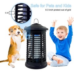 Electric Bug Zapper Indoor/Outdoor, 4200V High Powered Mosquito Zappers Black