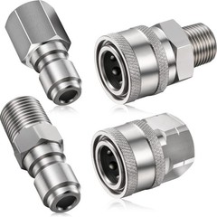 Hotop NPT 3/8 Inch Stainless Steel Inch, Internal Thread, External Thread