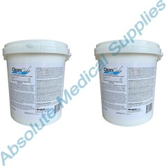 *2-Pails* Wexford CleanCide Germicidal 7.1″x7.1″ Disinfectant 400 Wipe 3130B-400