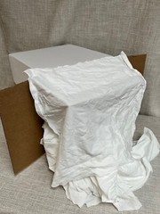 Cottonall Lint Free Techno Small Cut Wiping Cloths 25lb Box Lint Free Rags