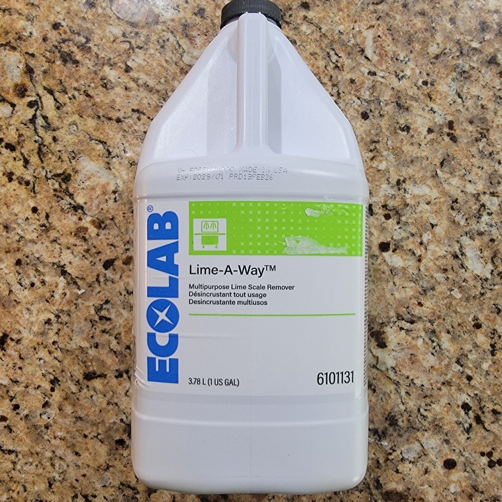 Ecolab 6101131 Lime-A-Way Delimer Multipurpose Lime Scale Remover – 1 Gallon