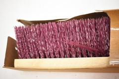 Push Broom Head Floor BWK 20336 Synthetic Bristles Wood Block Purple Threaded