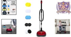 Versatile 3-in-1 Lightweight Floor Machine: Clean, Scrub, Polish All Hard Floors