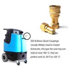 1Pack 1/4″ Quick Disconnect Coupler Valve for Carpet Extractor Surface Cleaner