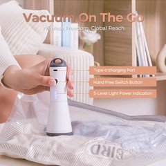 Wireless Portable Vacuum Sealer Pump, USB Fast Charging & Rechargeable, Powerful