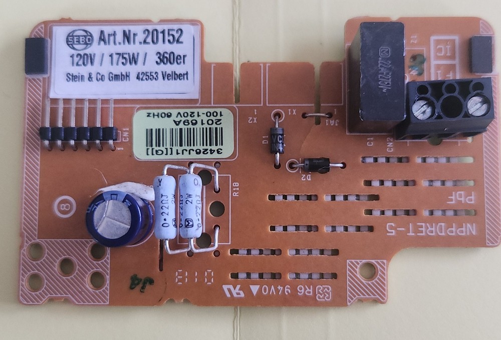 Windsor/Karcher Versamtic vacuum circuit board #8.636-329.00