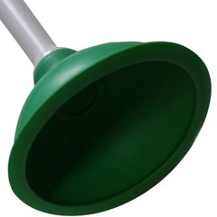 Coralpearl Drain Plunger, Small Hand Force Plumber 5″L X 5″W X 11″H, Green