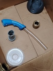Ecolab Mobile Dispensing Chemical Sprayer Lot – (2) MM Handles, Hose And Parts
