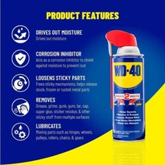 12 Oz. Original WD-40 Formula Multi-Purpose Lubricant Spray with Smart Straw 2Pk